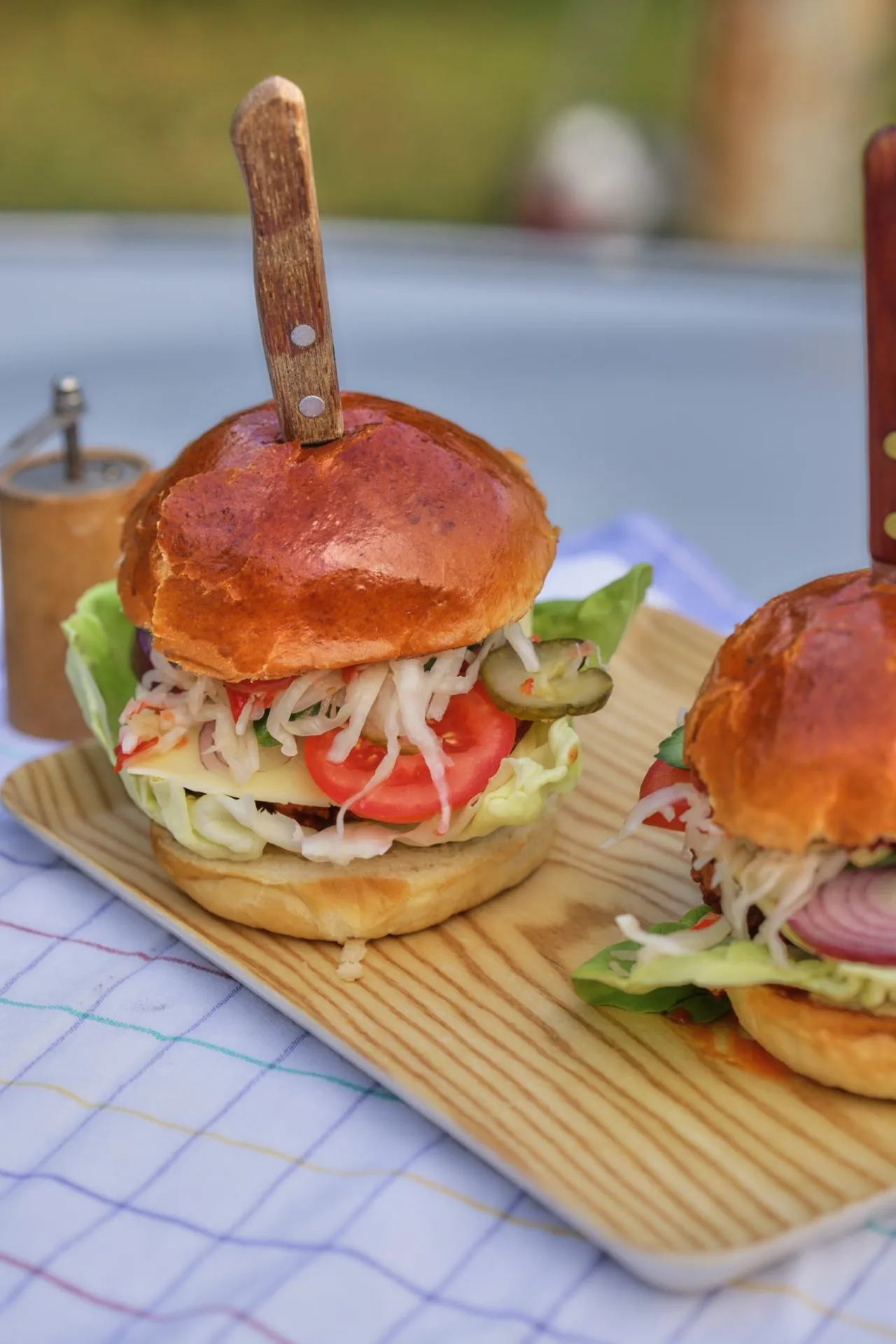 retró hamburger