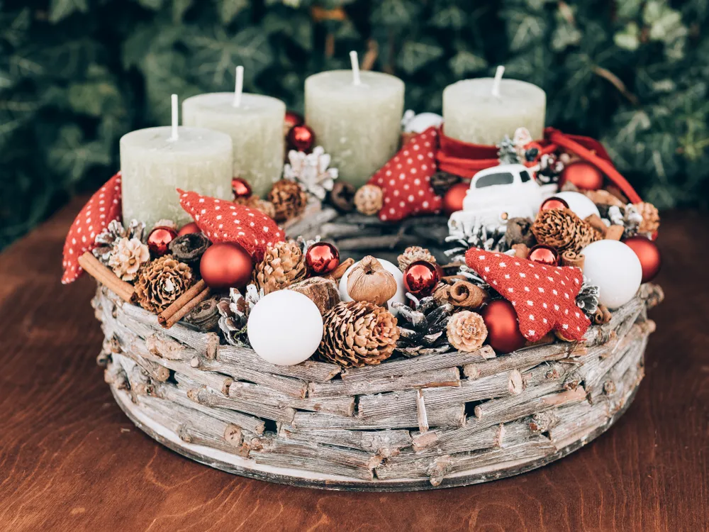adventi koszorú, karácsony, diy, ünnep