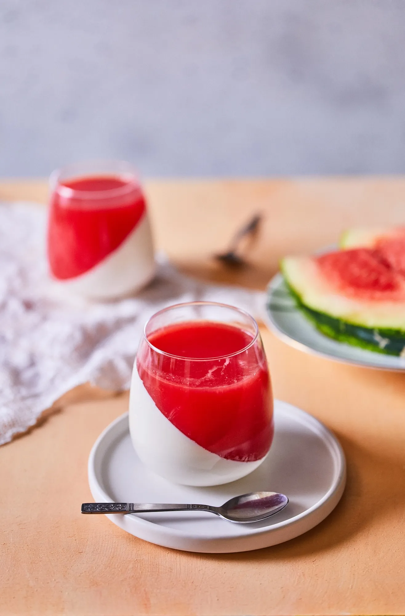 görögdinnyés panna cotta