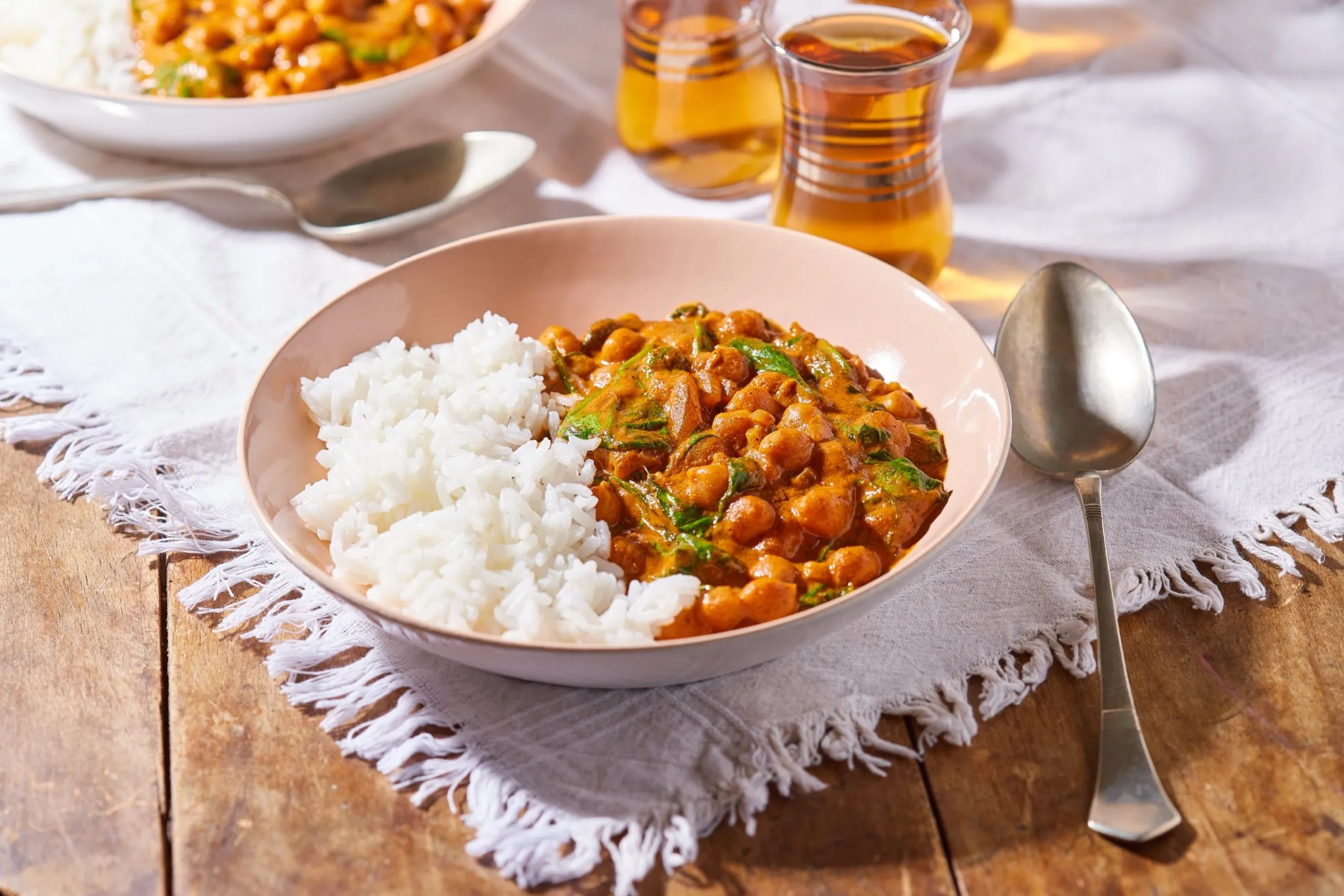 spenótos csicseriborsós tikka massala