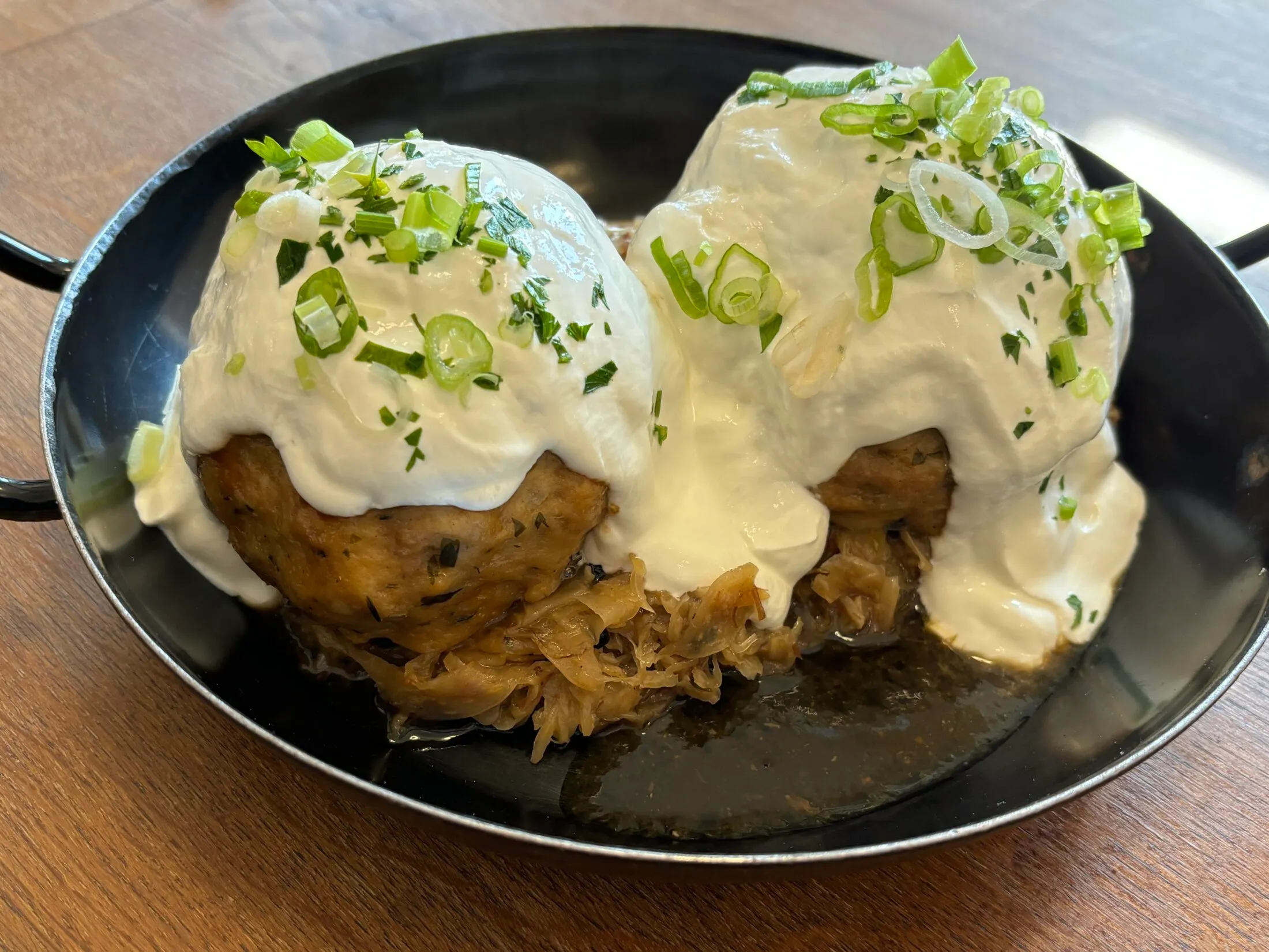 Stube knödel a Stube étterem kínálatából