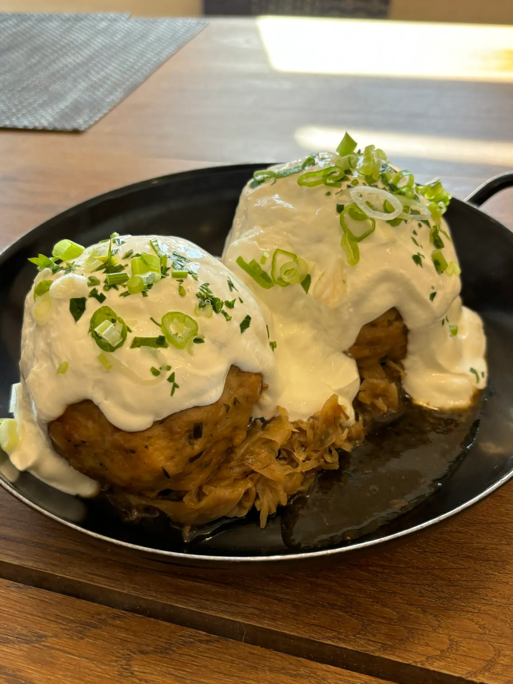 Stube knödel a Stube étterem kínálatából