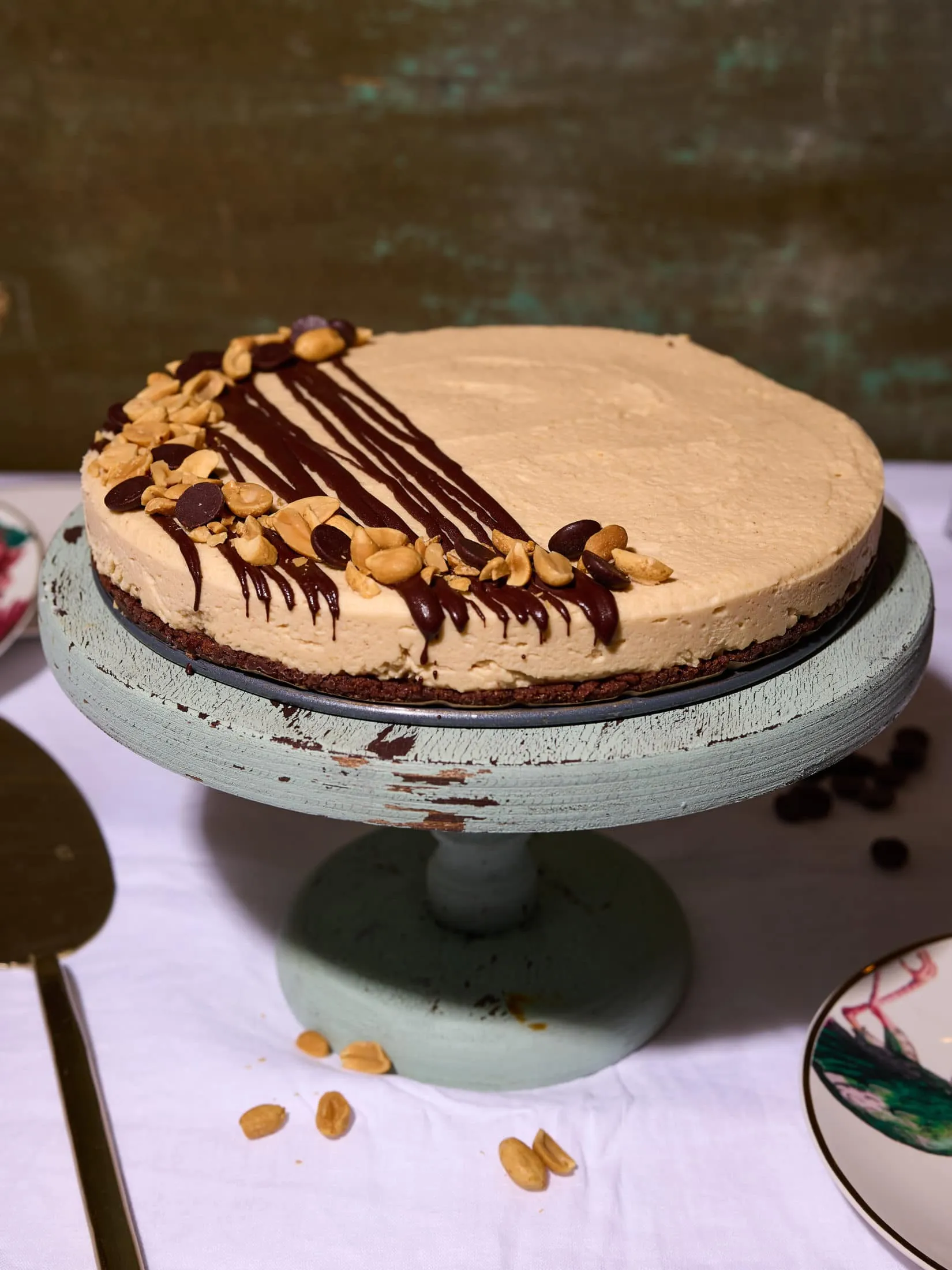 Mogyoróvajas sajttorta sütés nélkül