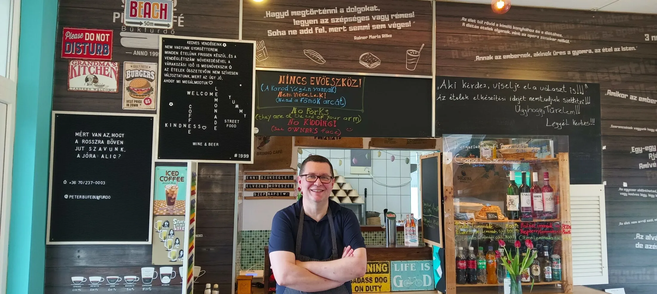 Péter Büfé, Bükfürdő, street food, lángos, burger