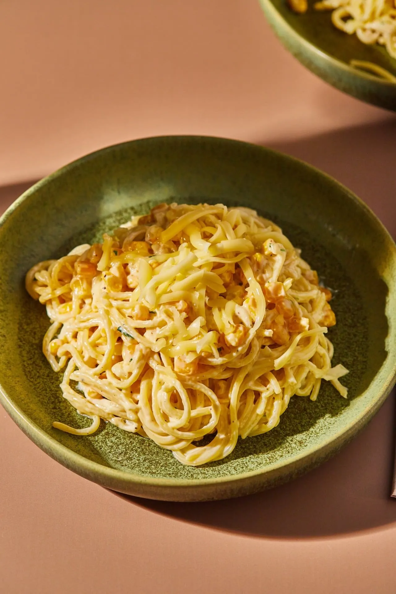 tejszínes-kukoricás spagetti