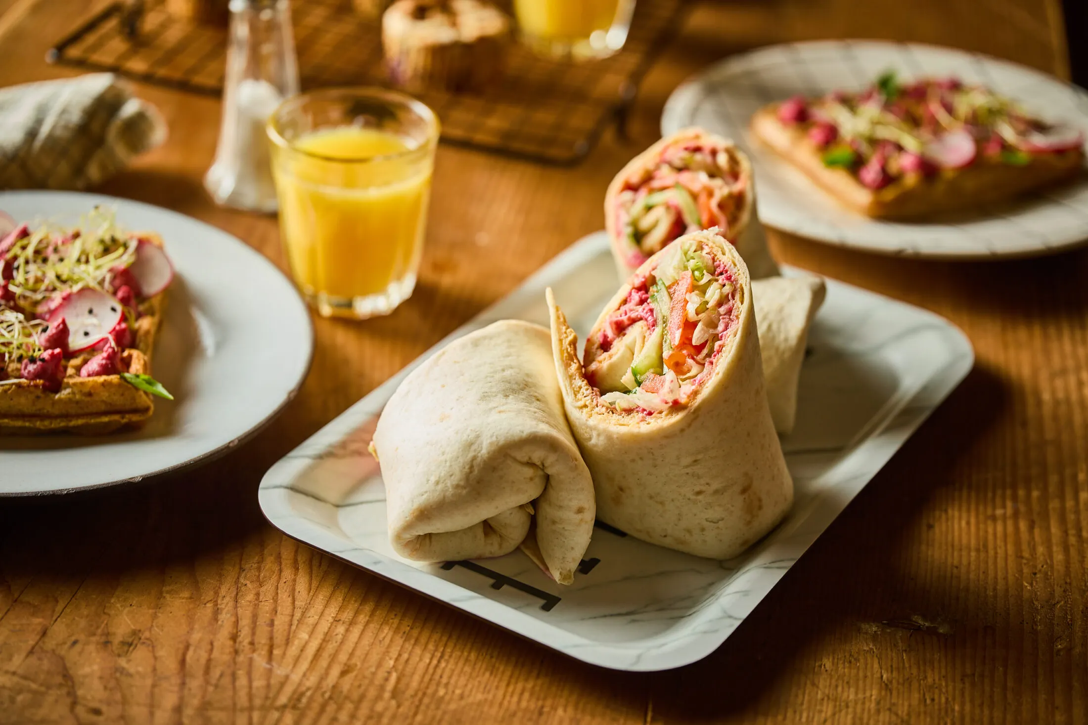 Rántottás burrito