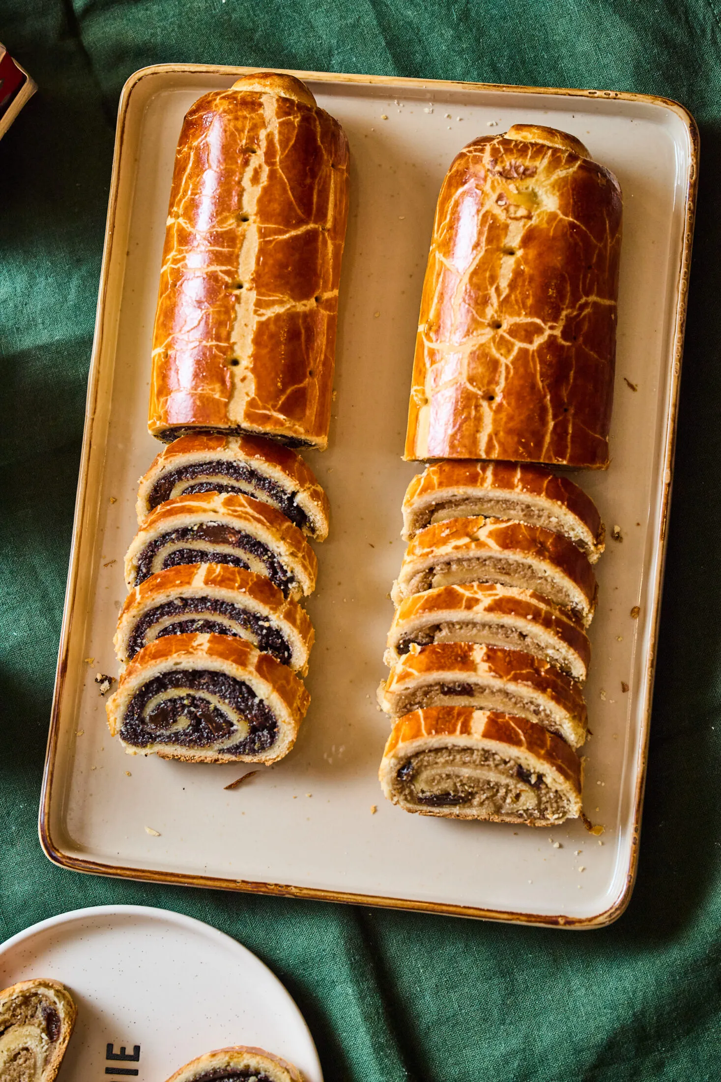 tökéletes márványos bejgli, bejgli recept, omlós bejgli, kelt tésztás bejgli