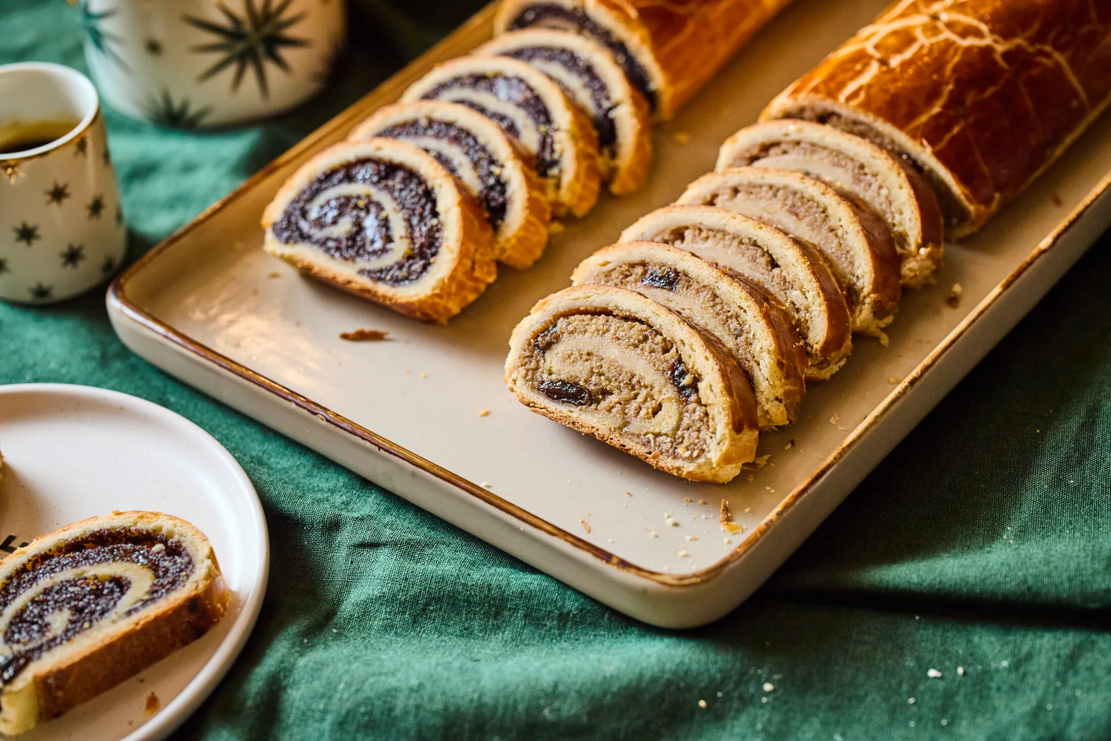 tökéletes márványos bejgli, bejgli recept, omlós bejgli, kelt tésztás bejgli