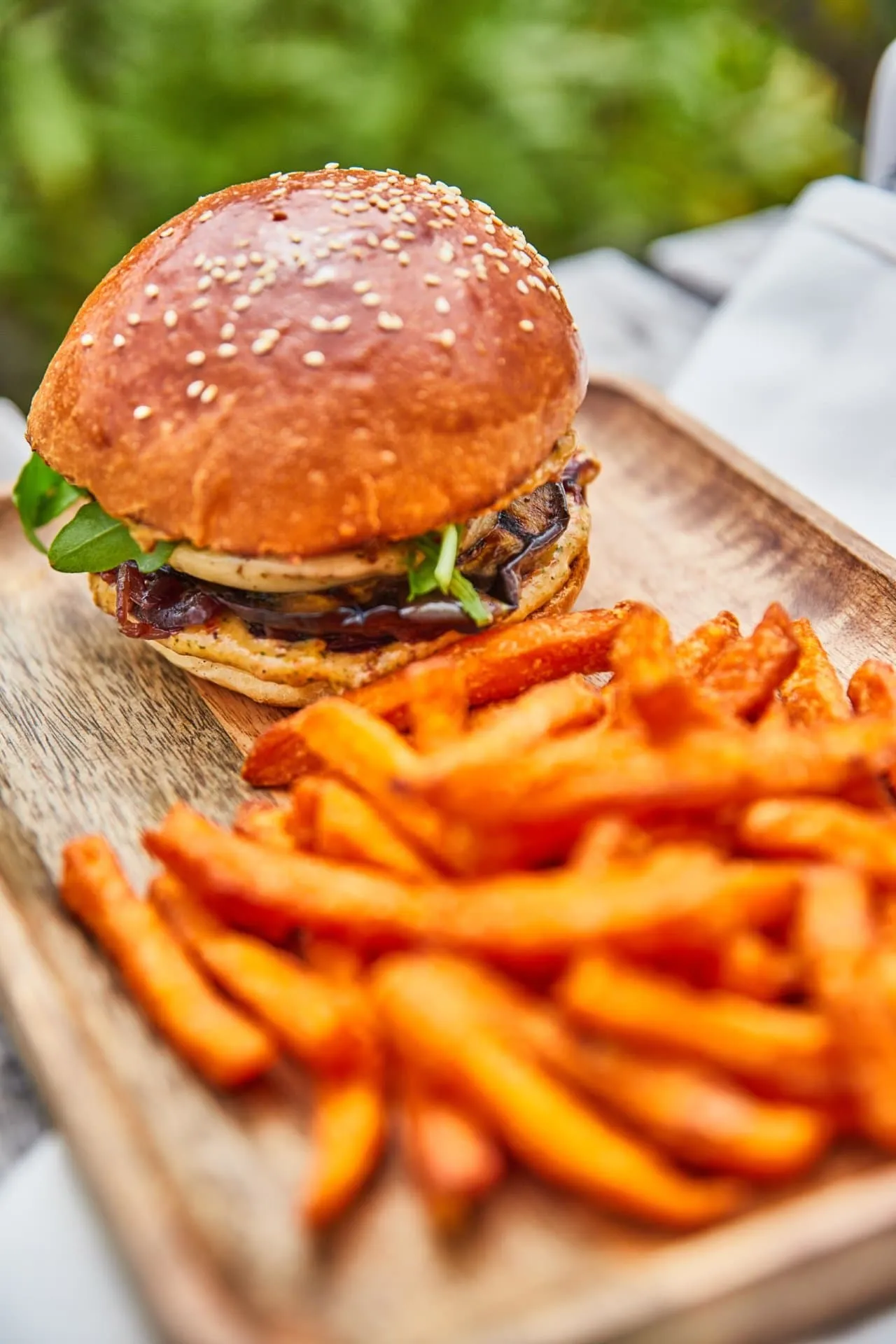 Grillsajtos vega hamburger