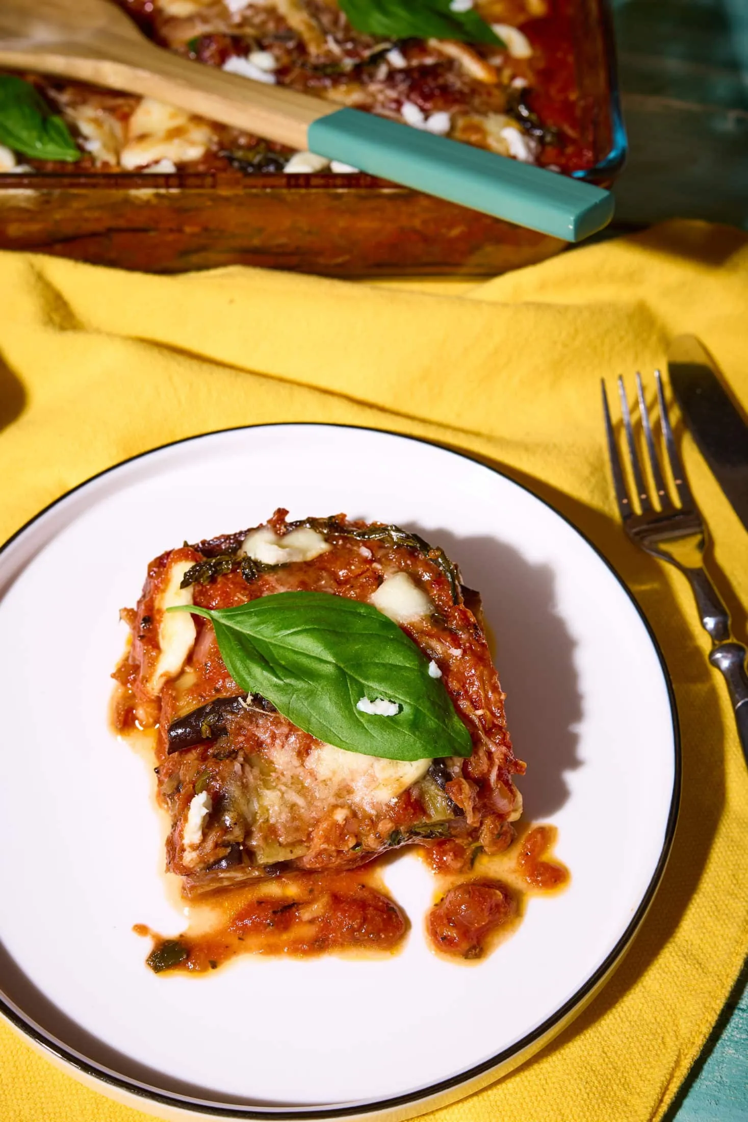 vega padlizsános lasagne