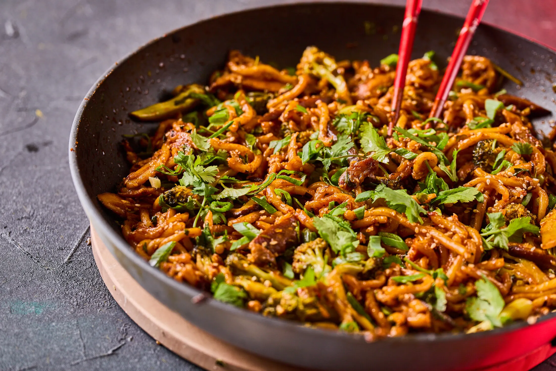 Zöldséges-chilis udon
