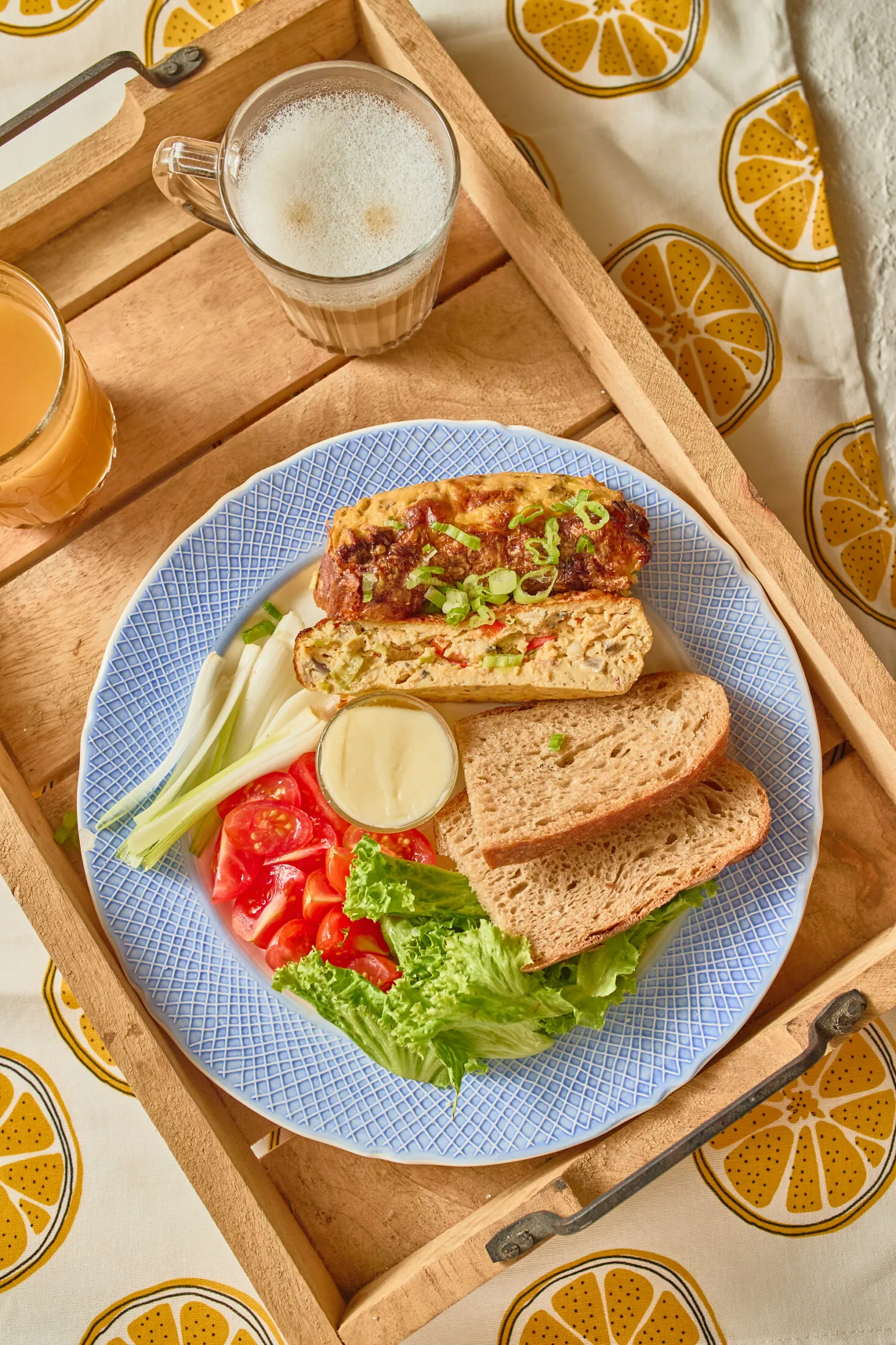 Zöldséges frittata air fryerben 1